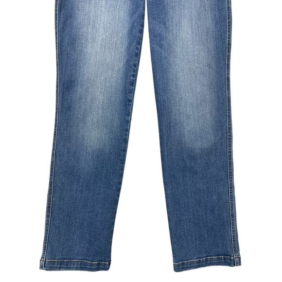 Spanx Straight-Leg Ankle Jeans Blue Medium Pull-On High Rise Casual 20356R - Picture 7 of 13